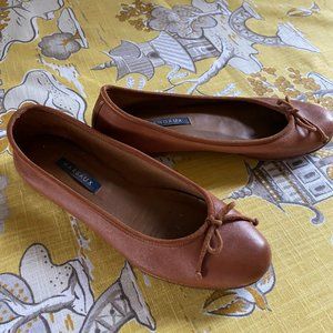Margaux Demi Ballet Flat in Saddle (size 38)